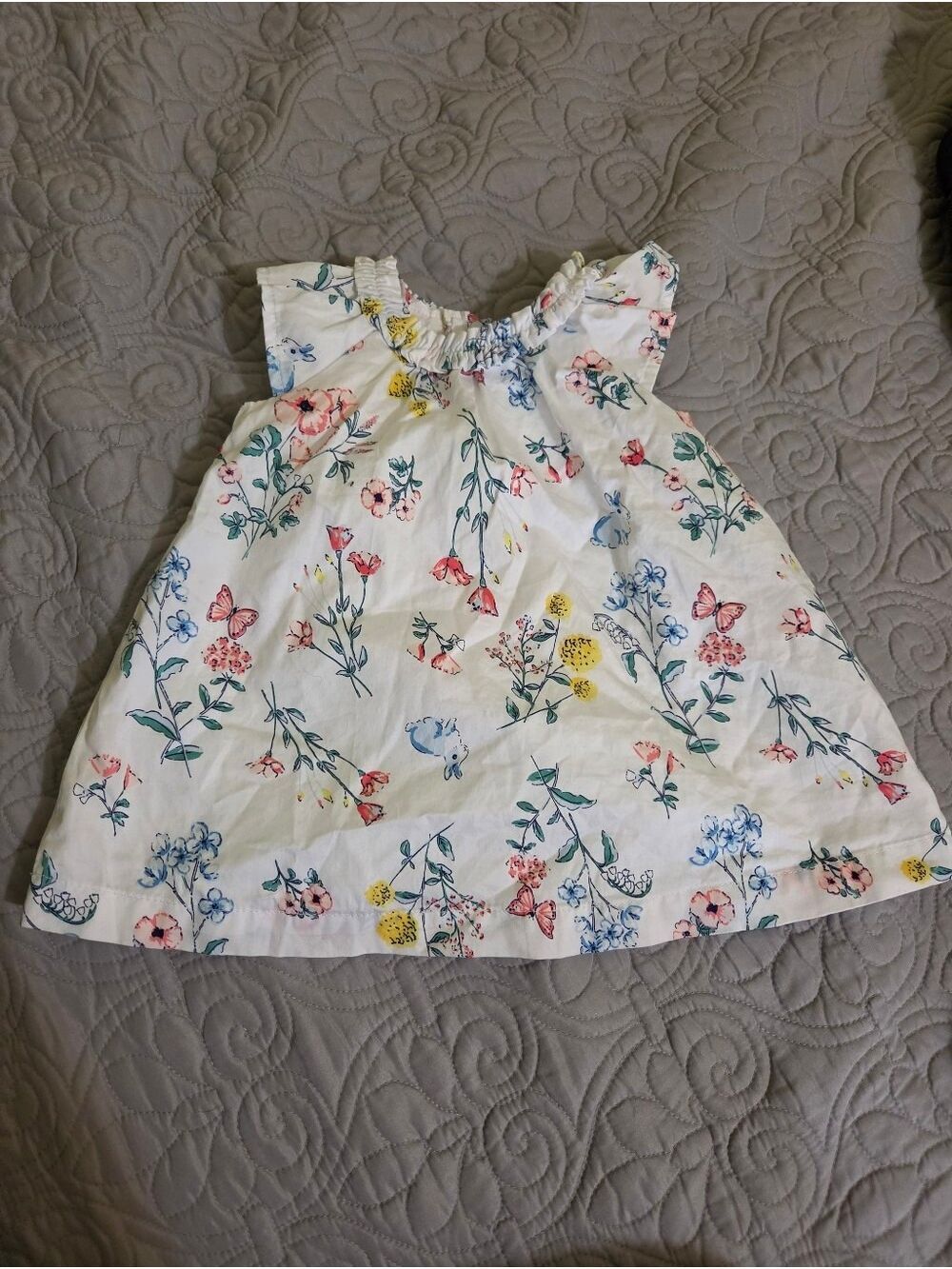 Carter’s Baby Girl Floral Bunny Dress 9 Months